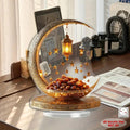 2D Acrylic Crescent Moon and Star Tabletop Decor Boho Ramadan