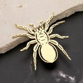 Stainless Steel Cutout Spider Pin Brooch