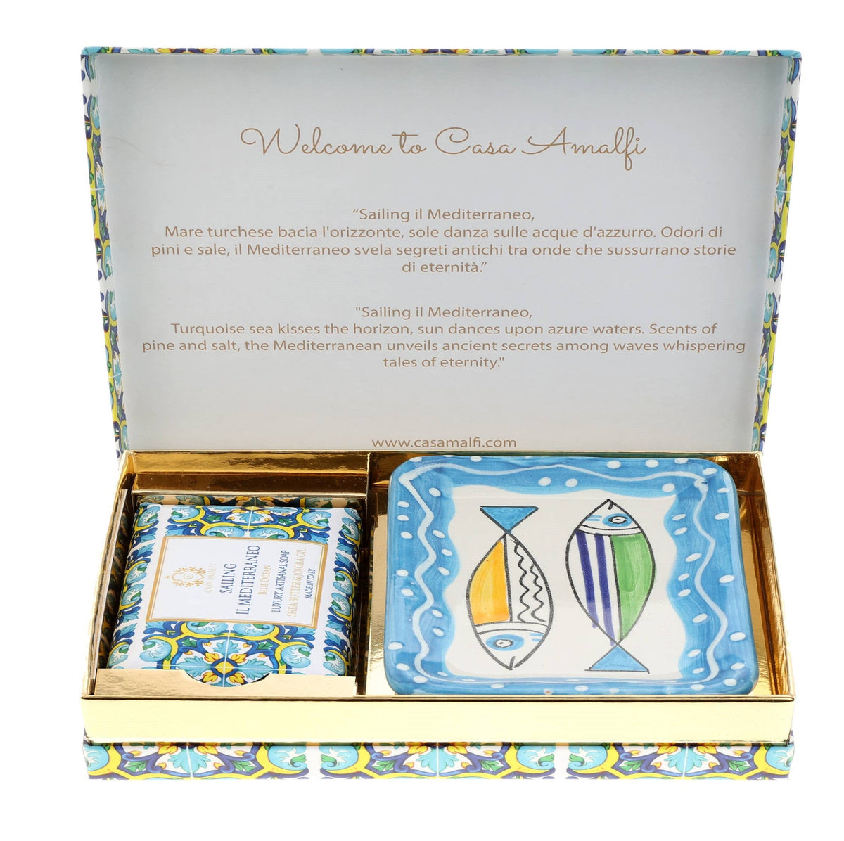 Casa Amalfi Sailing il Mediterraneo Pesciolini Soap Gift Set
