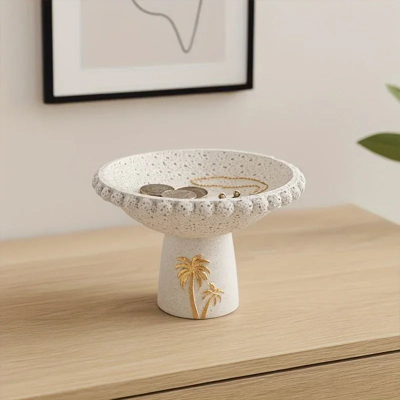 Decorative Tray - Ramadan Coconut Trees Wooden Large