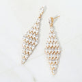 Marquise CZ Chandelier Drop Evening Earrings