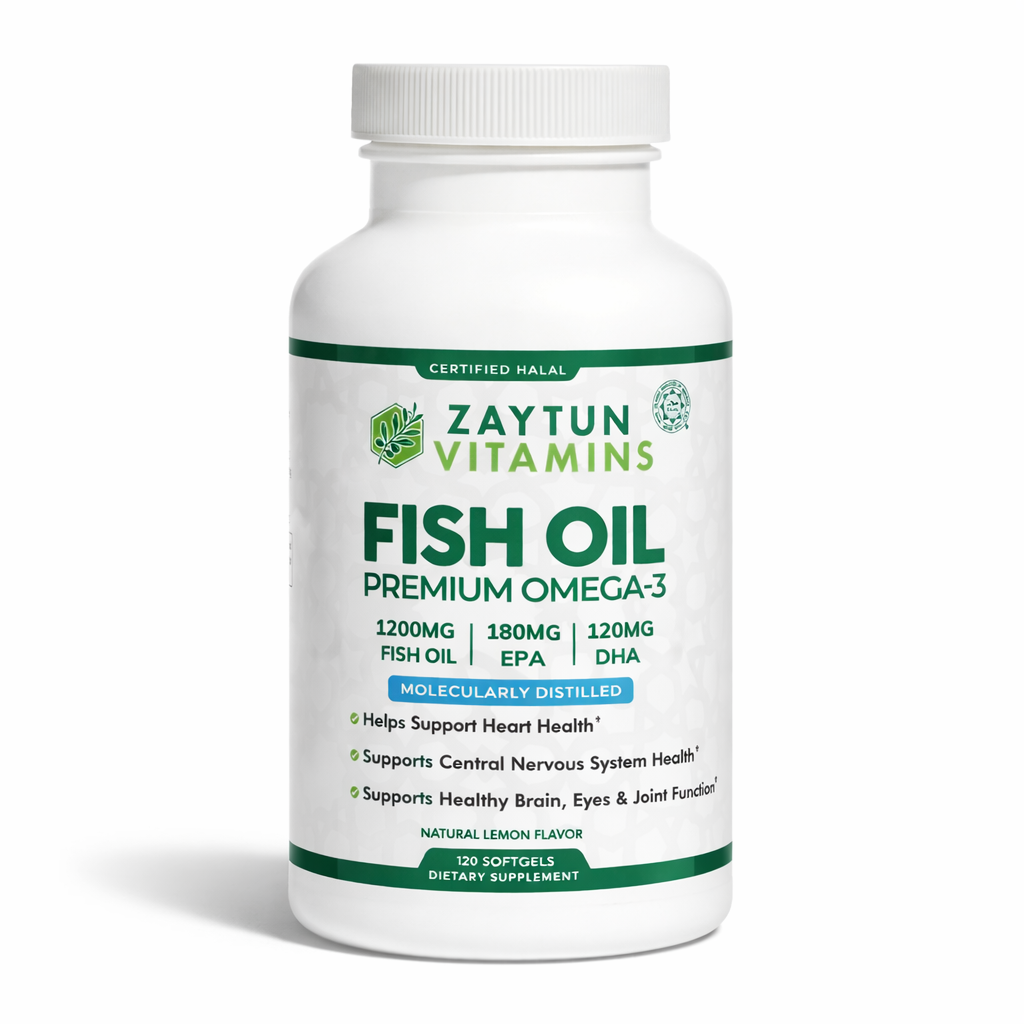 Halal Fish Oil Omega-3 (Halal Gelatin) Softgels