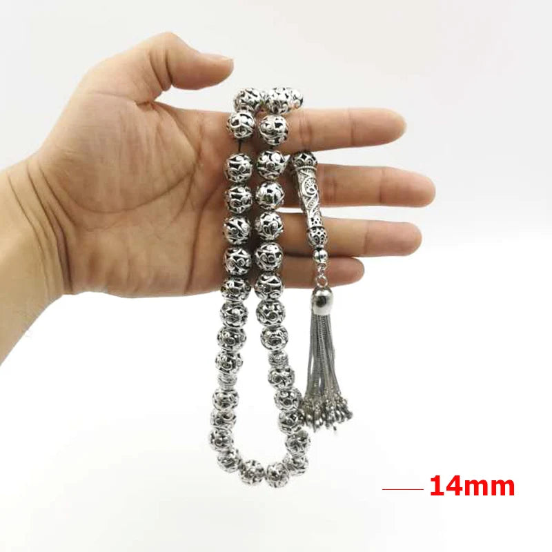 Metal Tasbih Prayer Beads – 14mm