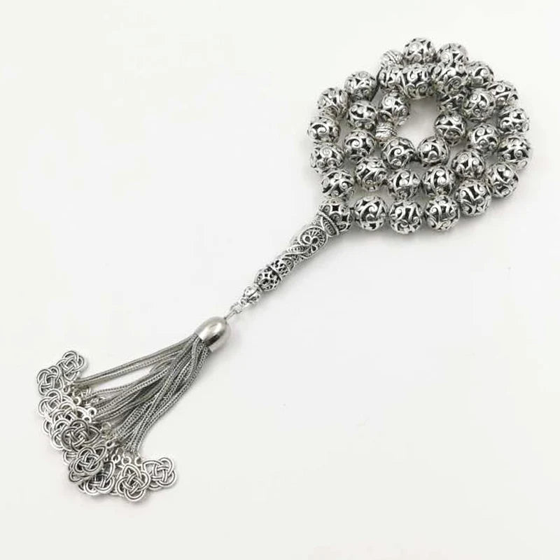 Metal Tasbih Prayer Beads – 14mm