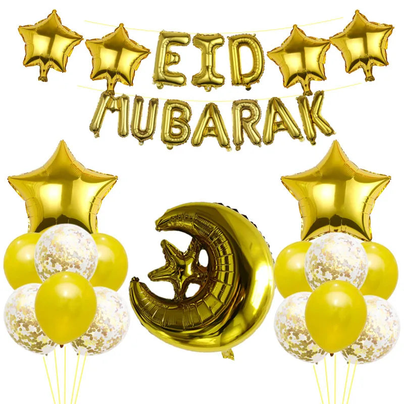 Eid Mubarak Balloon Decorations