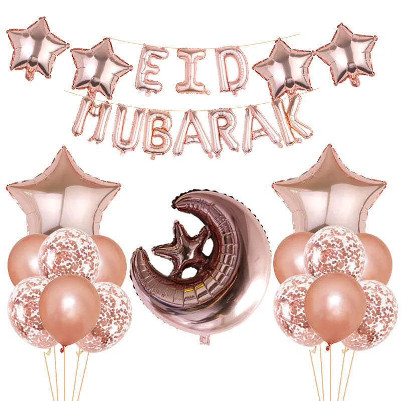 Eid Mubarak Balloon Decorations