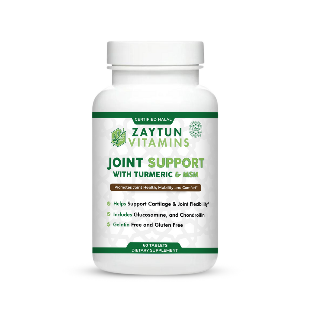 Halal Joint Support with Glucosamine + Turmeric + Chondroitin Tablets