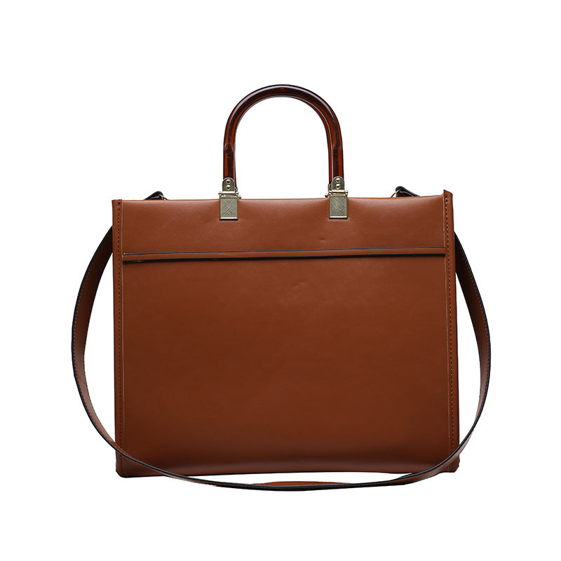 Women's Large Capacity Trendy Retro Advanced Texture Bags