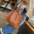 Women's Vintage Vegetable Tanned Cowhide Large Capacity Handbags