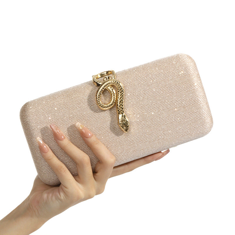 Women's Elegant Snake Shiny Banquet Party Club Evening Bags