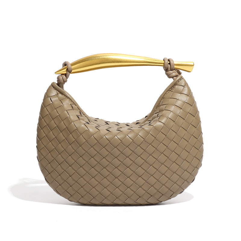 Women's Woven Sardine Simple Fashion Metal Portable Shoulder Bags