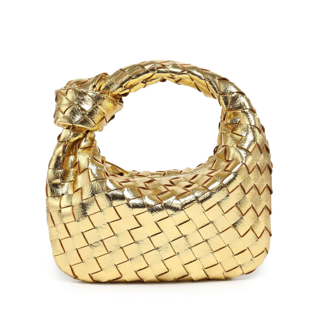 Fashion Trend Dumpling Knotted Hand-woven Croissant Handbags