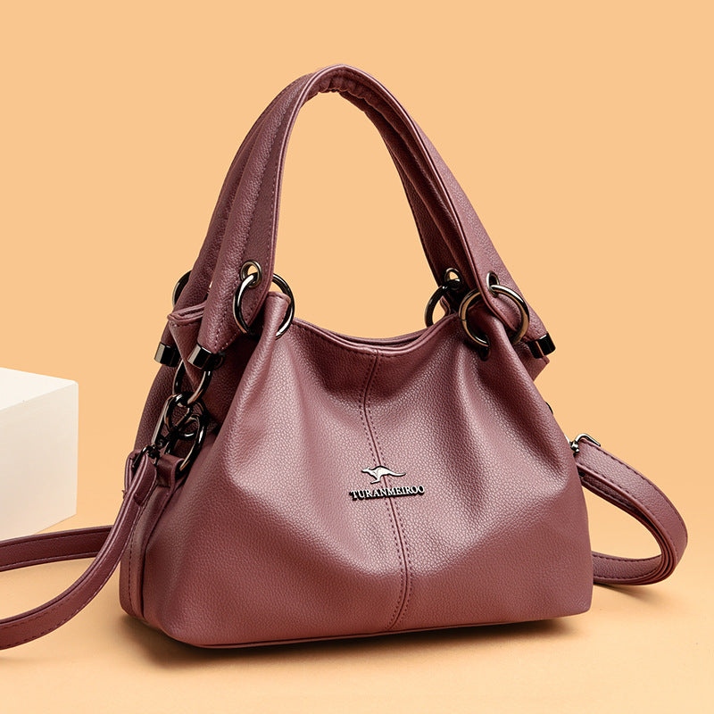 Stylish Mother Fashion Elegant Soft Leather Handbags