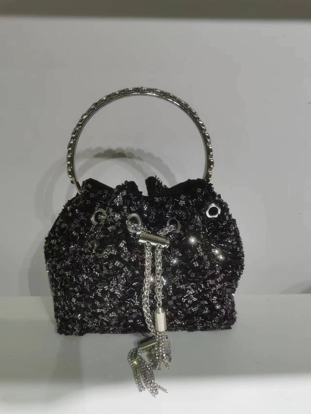 Women's Heron Live Streaming On Tassel Rhinestone Shoulder Bags