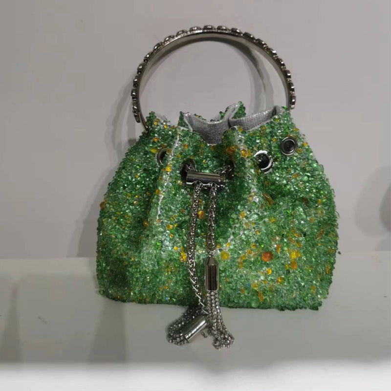 Women's Heron Live Streaming On Tassel Rhinestone Shoulder Bags
