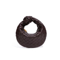Women's Mini Woven Croissant Knotted Dumpling Convenient Handbags