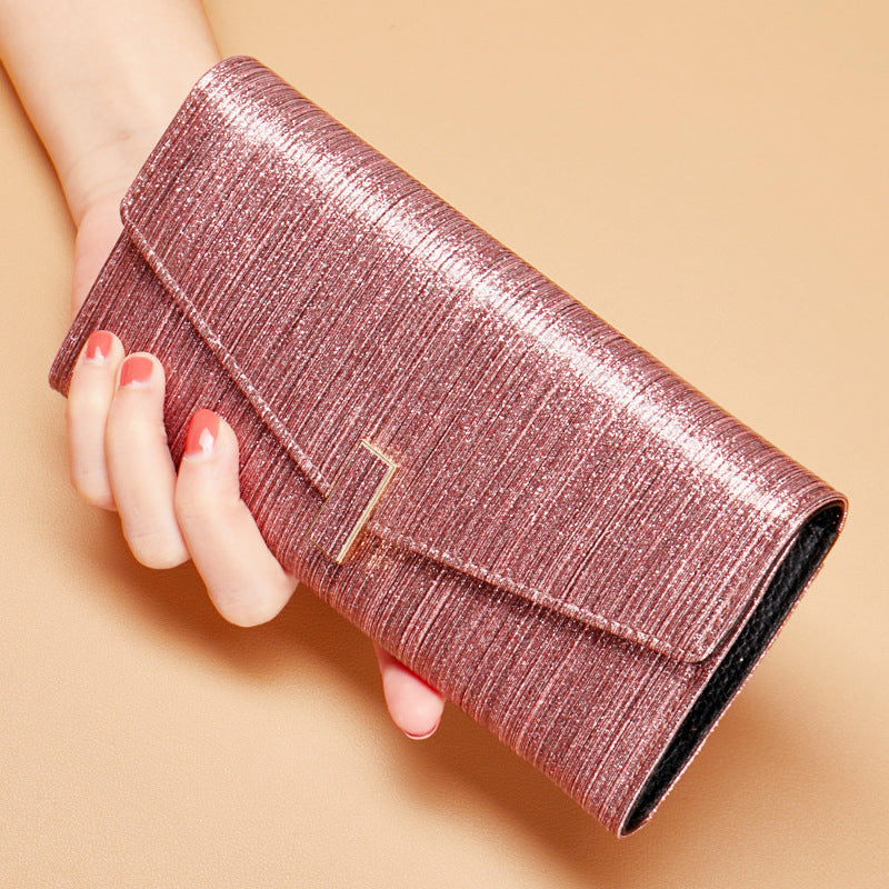 Women's Long Genuine Leather Design Fashion Elegant Ladies Wallets