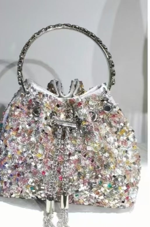 Women's Heron Live Streaming On Tassel Rhinestone Shoulder Bags