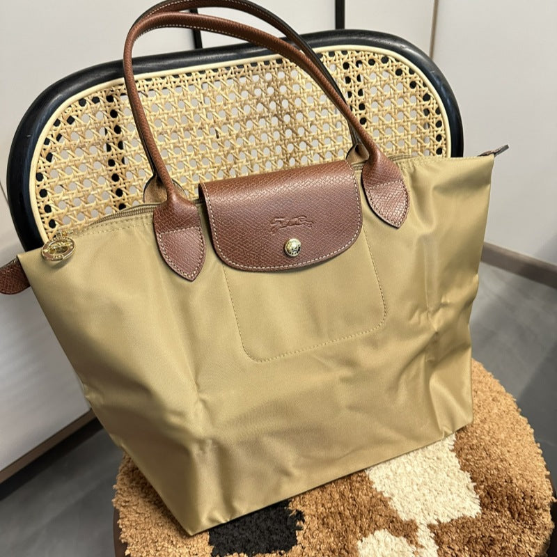 Women's French Embroidery Dumpling Folding Large Capacity Dragon Handbags