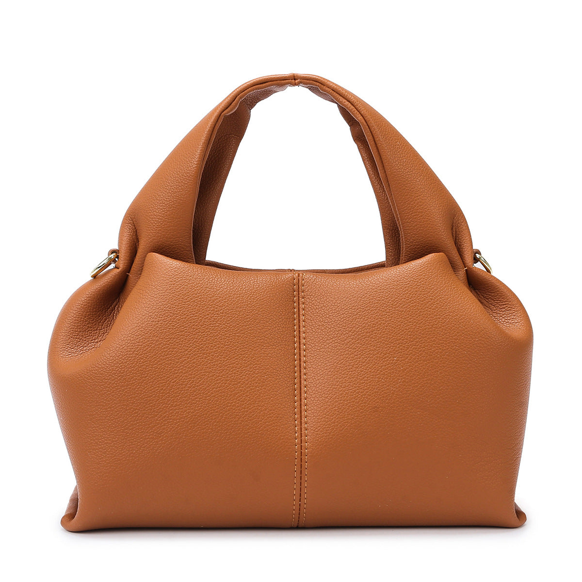 Women's French Soft Leather Cloud Fashion Simple Large Handbags