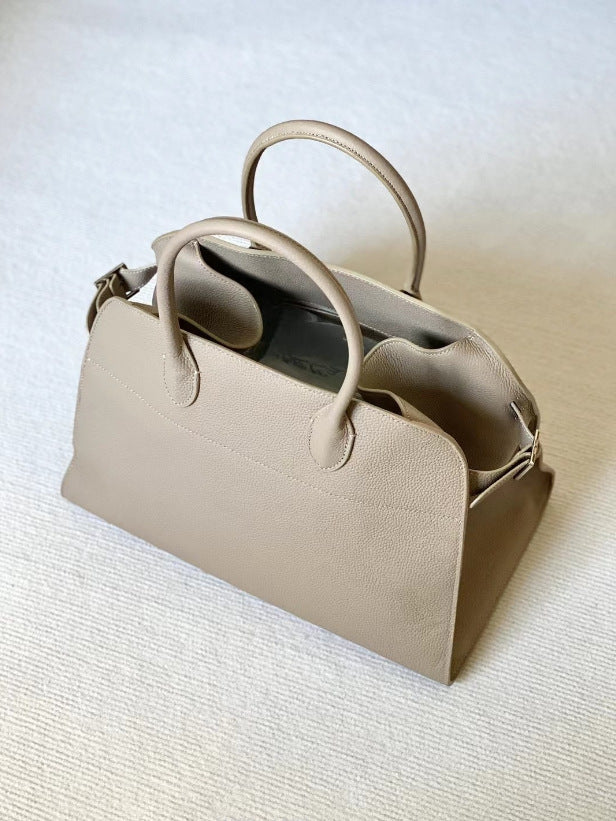 First Layer Cowhide Genuine Leather Large Handbags