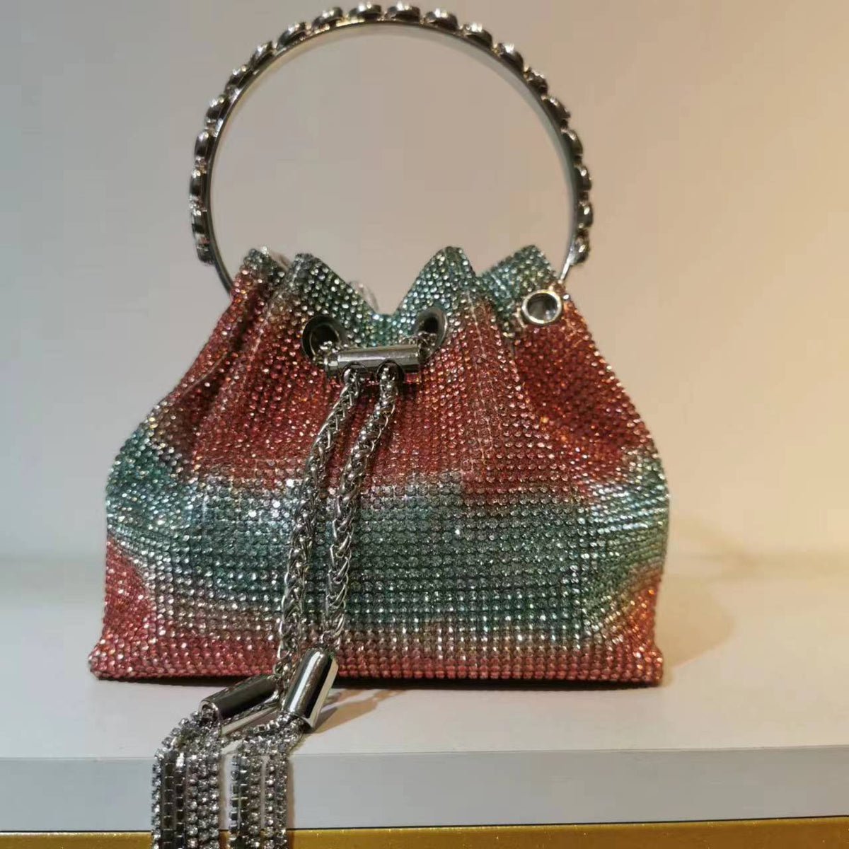 Women's Heron Live Streaming On Tassel Rhinestone Shoulder Bags