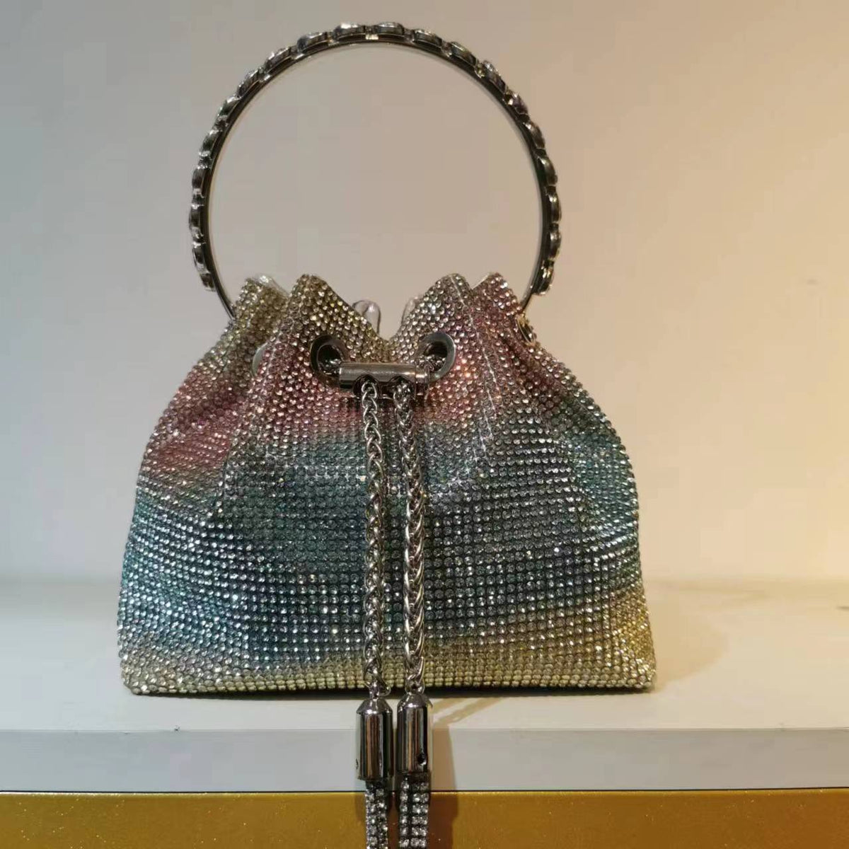 Women's Heron Live Streaming On Tassel Rhinestone Shoulder Bags