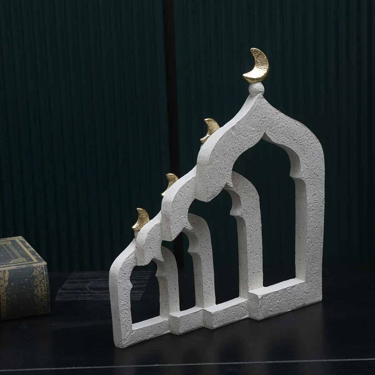 Resin Dome Ornament - Gold Ramadan Decoration