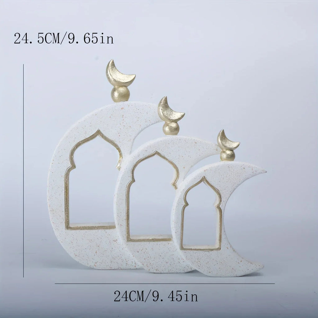 Resin Dome Ornament - Gold Ramadan Decoration