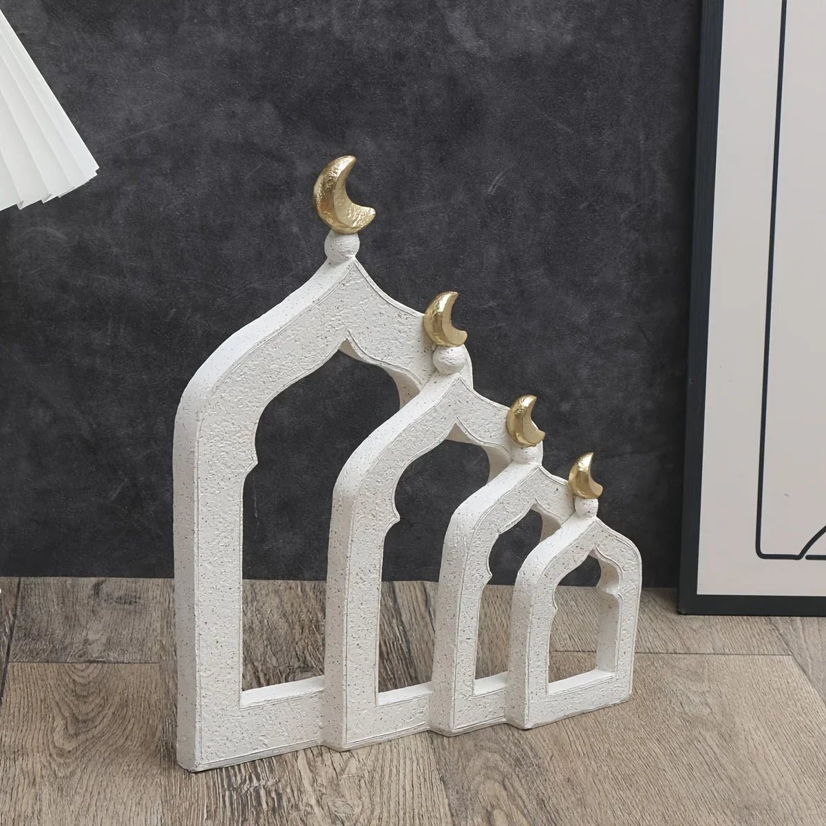 Resin Dome Ornament - Gold Ramadan Decoration