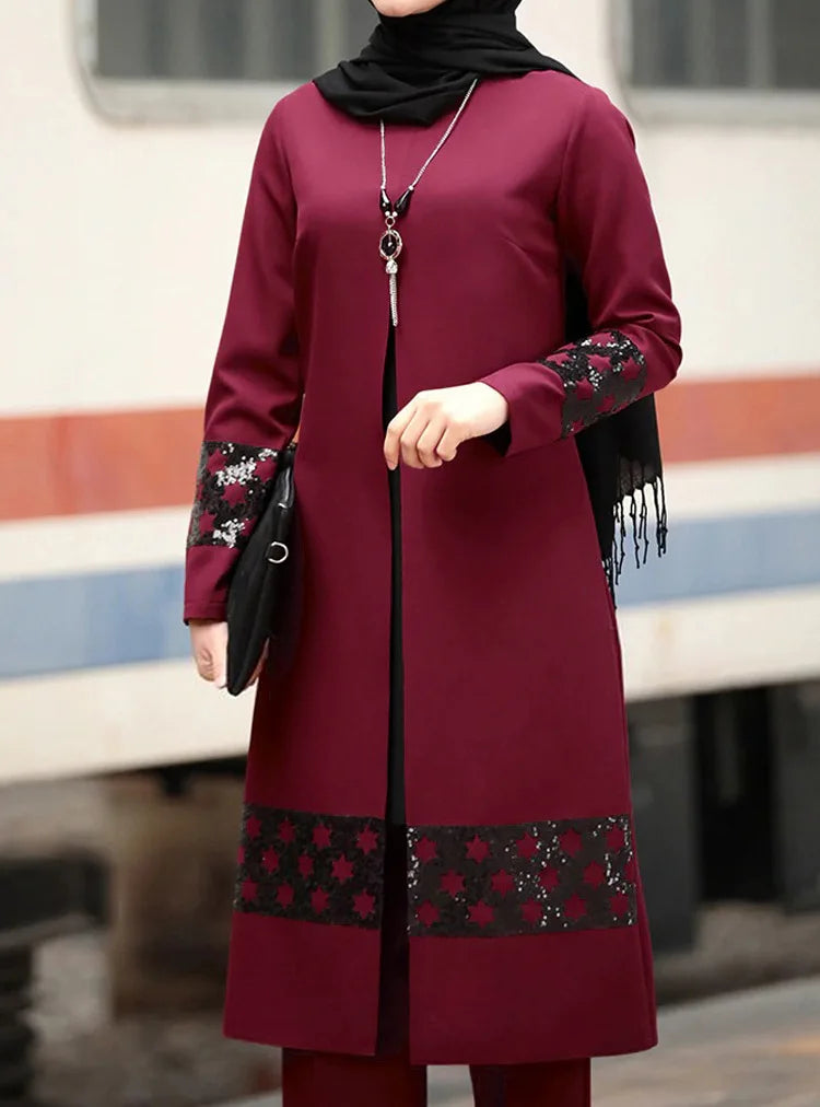 Women's Long Jacket & Pants Set