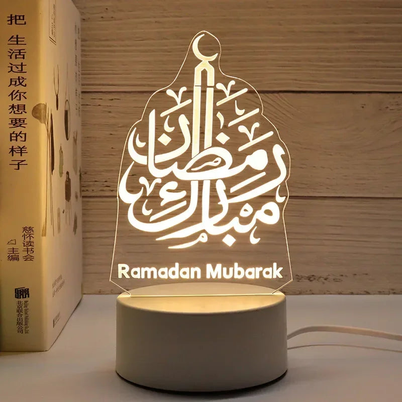 Ramadan & Eid Acrylic LED Night Light