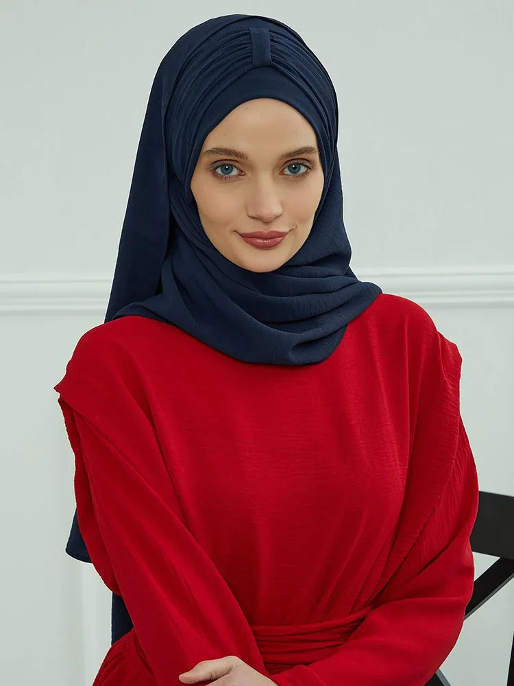 Hijab with Integrated Undercap