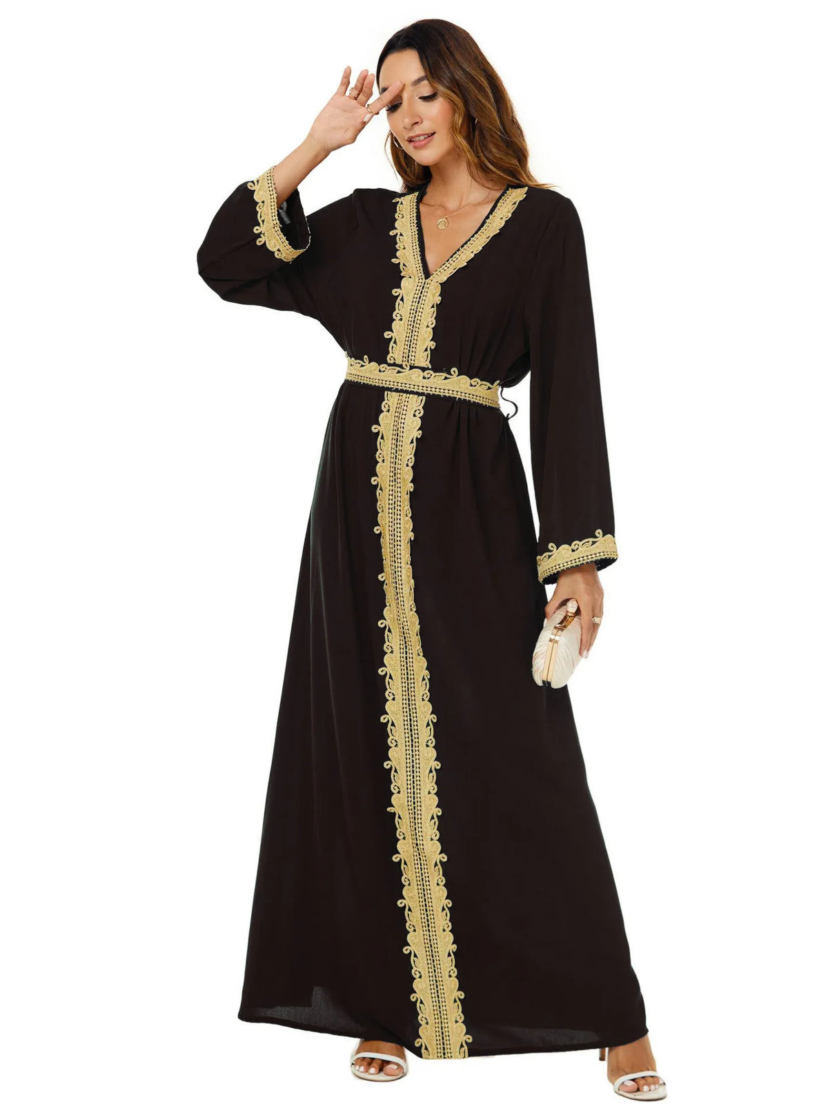 Women's Belted Occasion Abaya