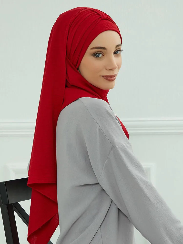 Hijab with Integrated Undercap