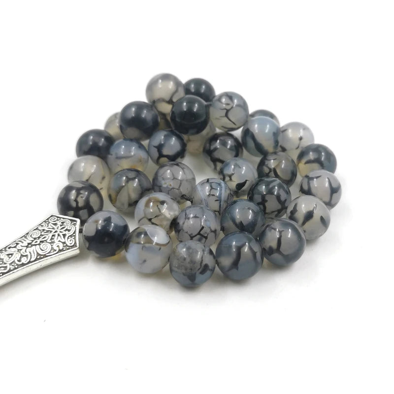 Black Agate Tasbih Prayer Beads