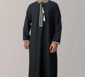 Men's Embroidered Long-Sleeve Thobe