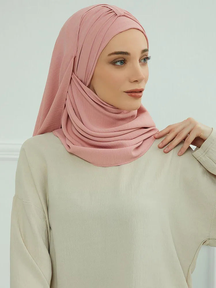 Hijab with Integrated Undercap