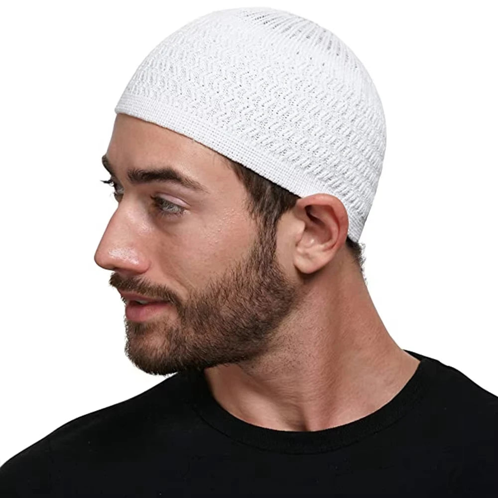 Men's Stretch Knit Kufi Prayer Cap