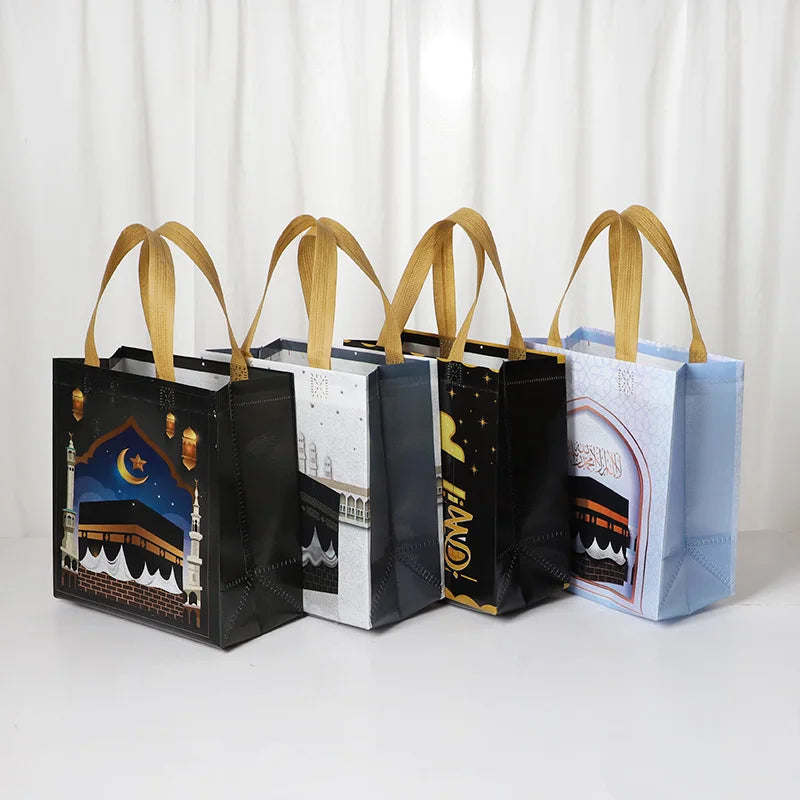 Kaaba Print Gift Bags with Handles