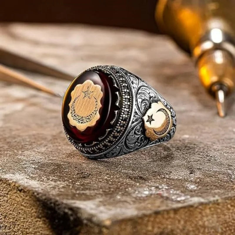 Men's Decorative Statement Ring