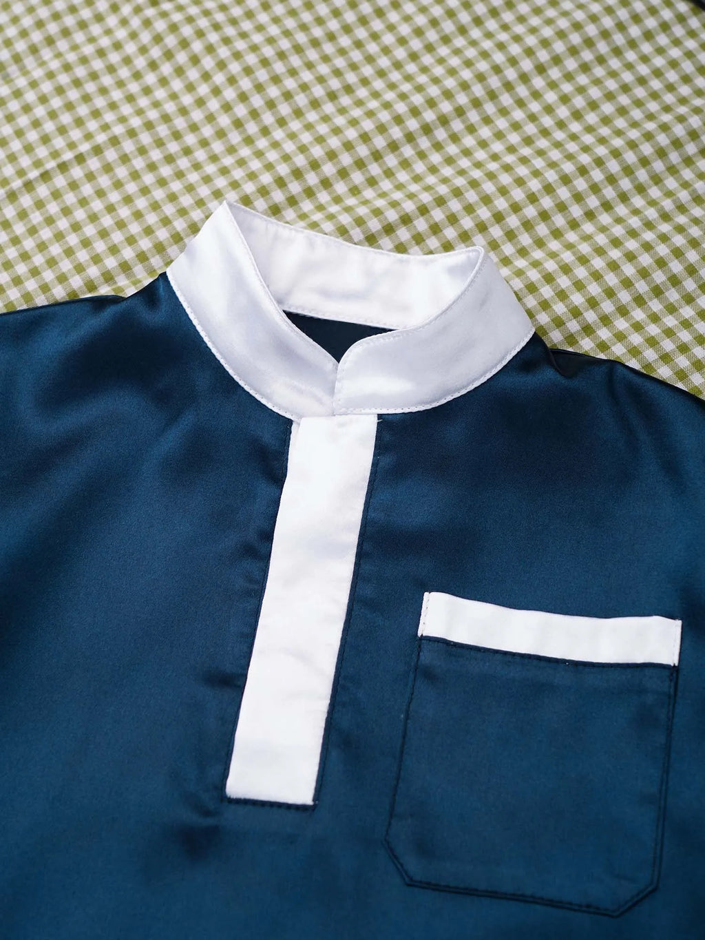 Baby Boys' Short-Sleeve Satin Thobe