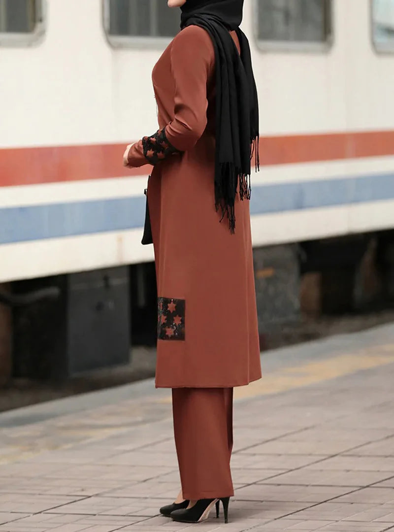 Women's Long Jacket & Pants Set