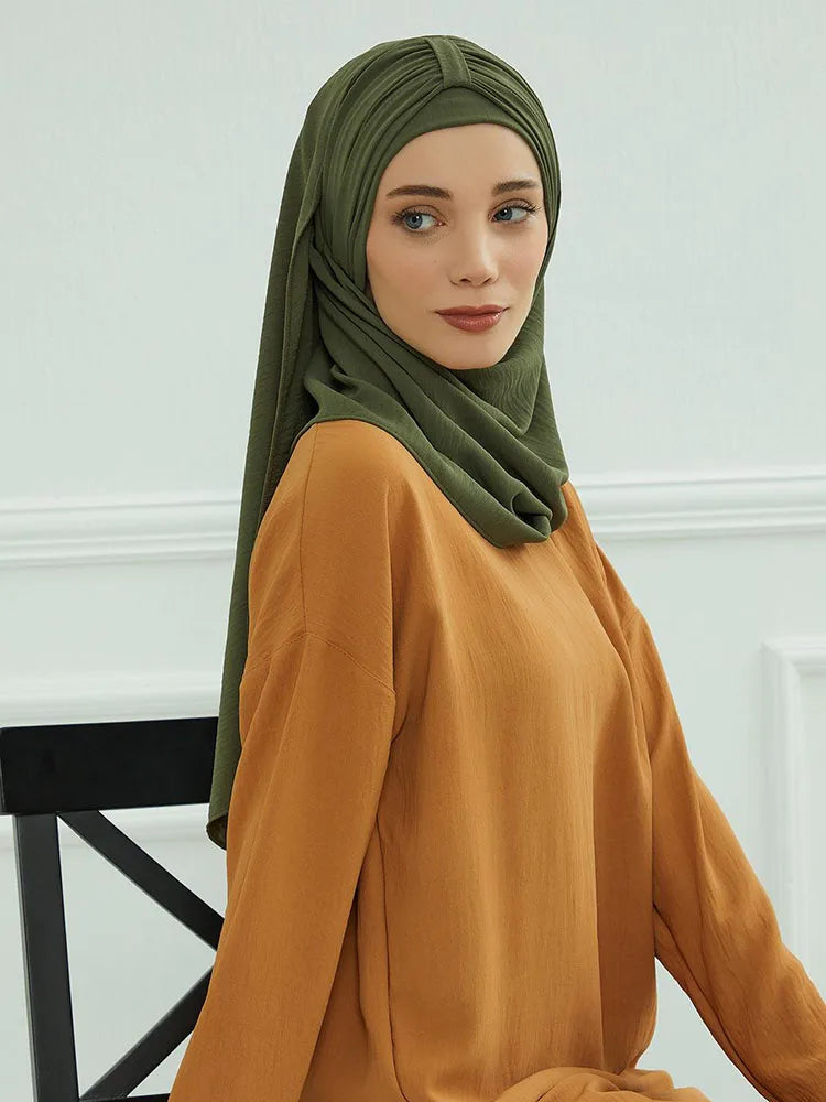 Hijab with Integrated Undercap