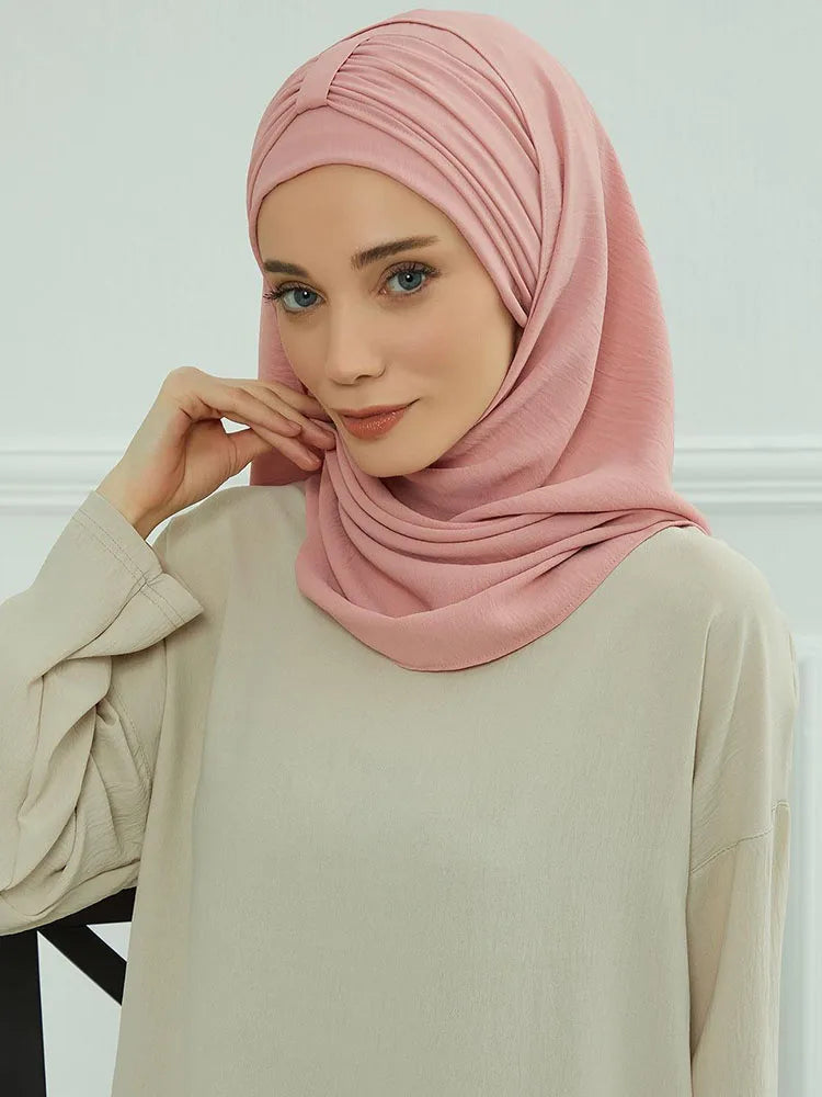 Hijab with Integrated Undercap