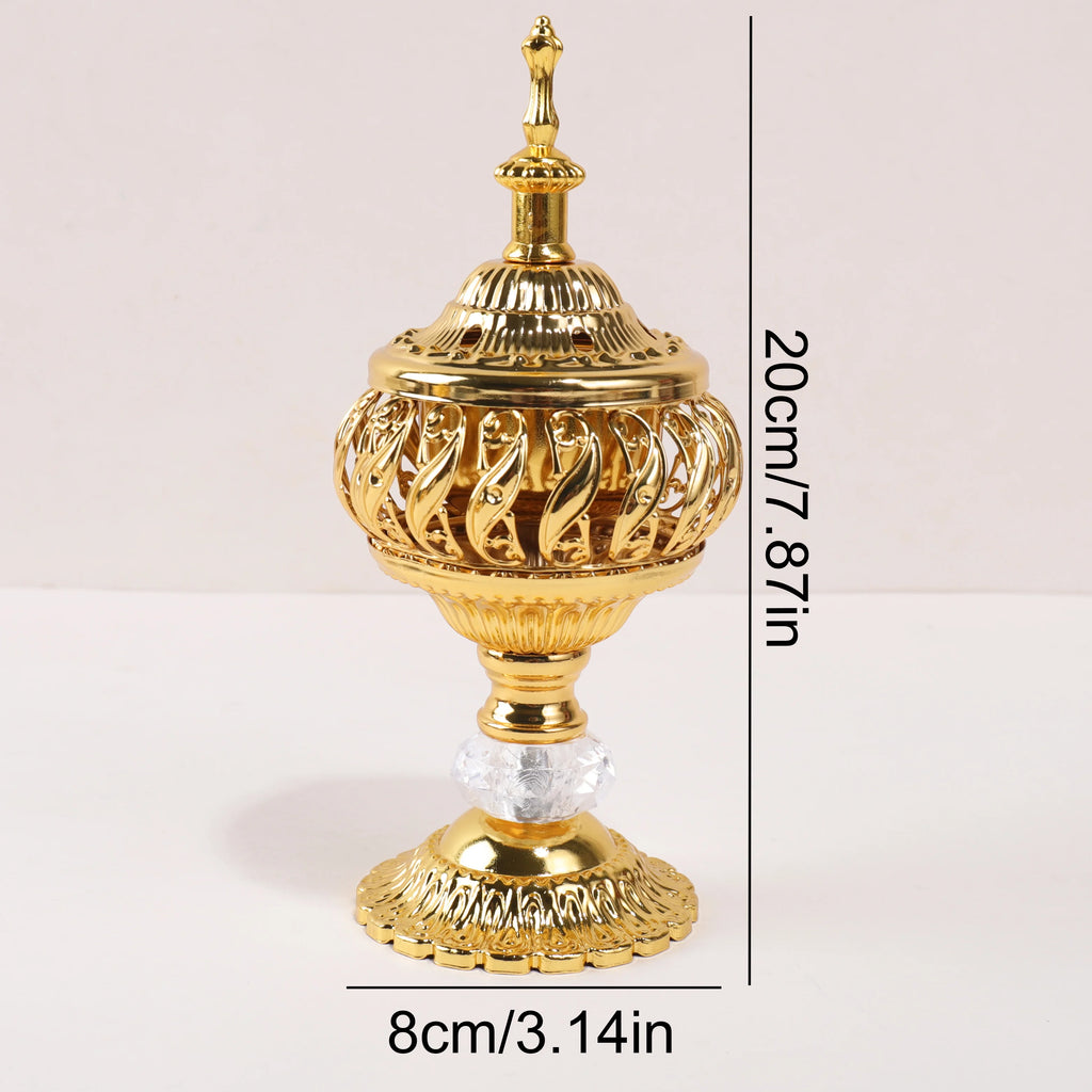 Gold-Tone Tower Incense Burner