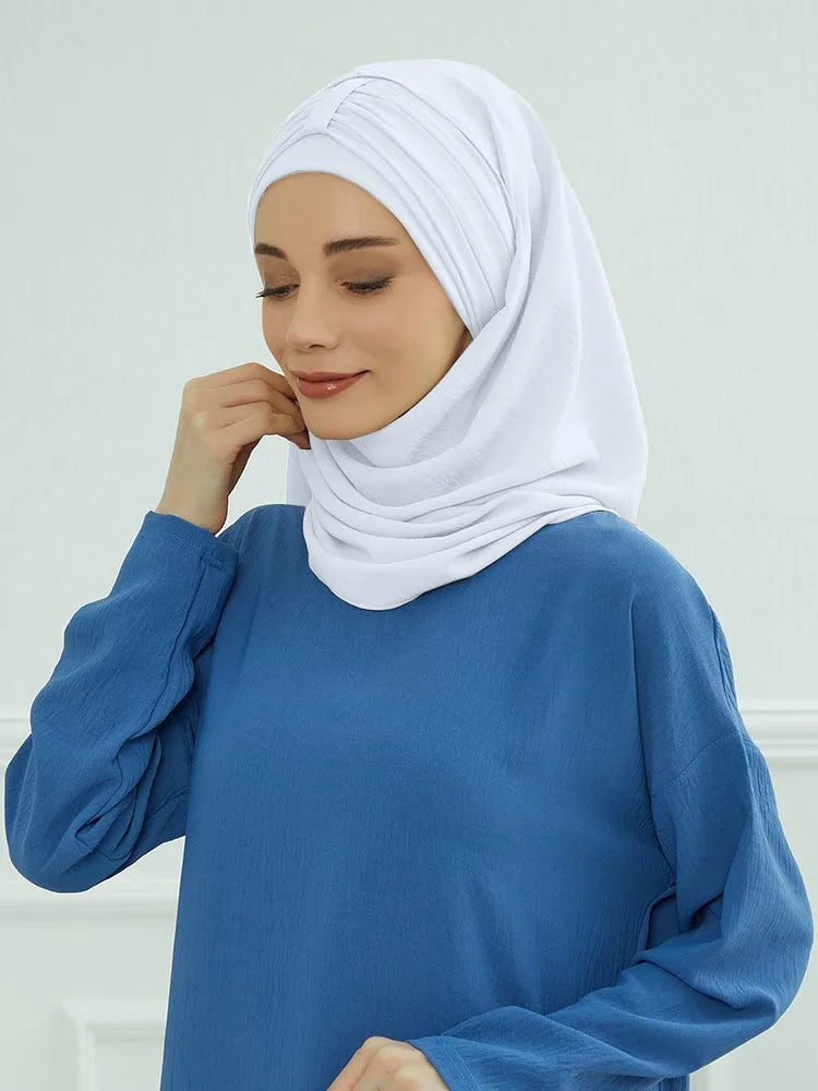 Hijab with Integrated Undercap