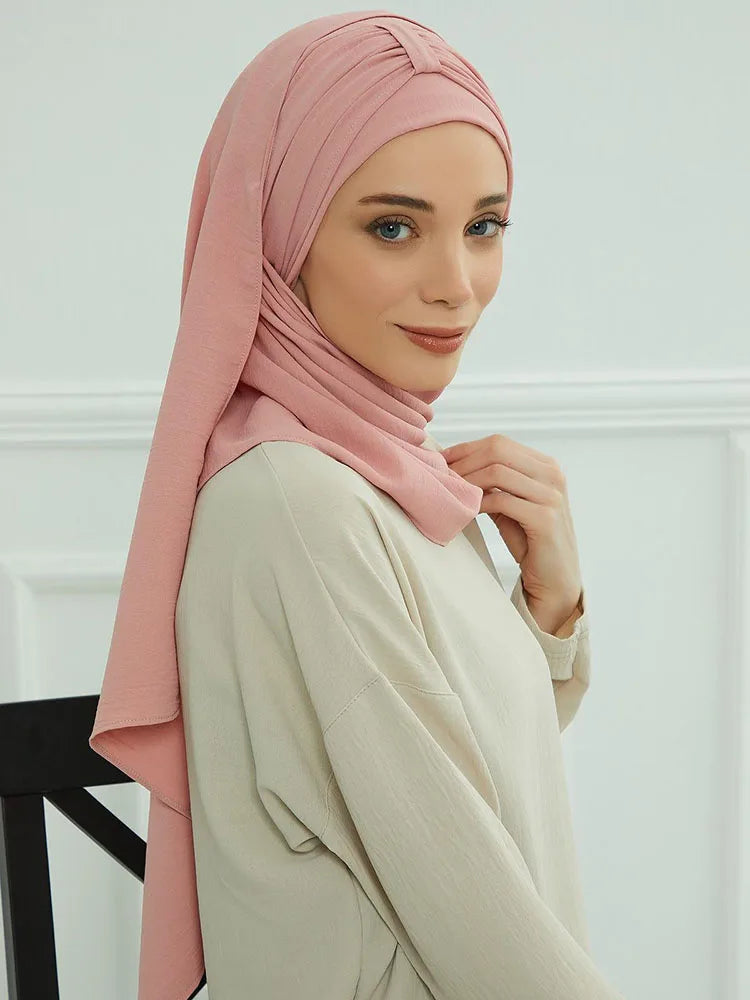 Hijab with Integrated Undercap