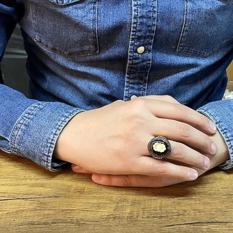 Men's Decorative Statement Ring