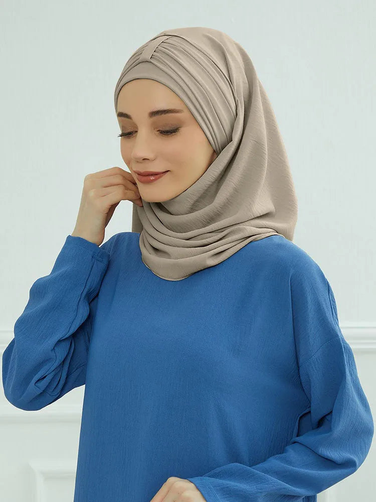 Hijab with Integrated Undercap